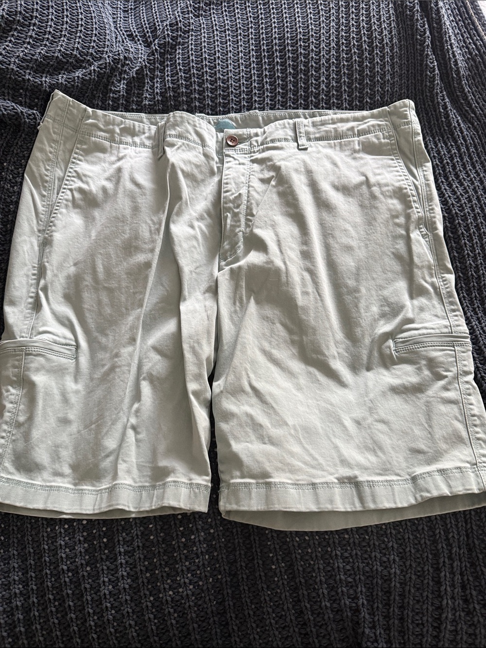 Tommy Bahama Sage Green Cargo Shorts. Size 42. Mint Green